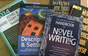 A tiny sampling of writing how-to books in my library.